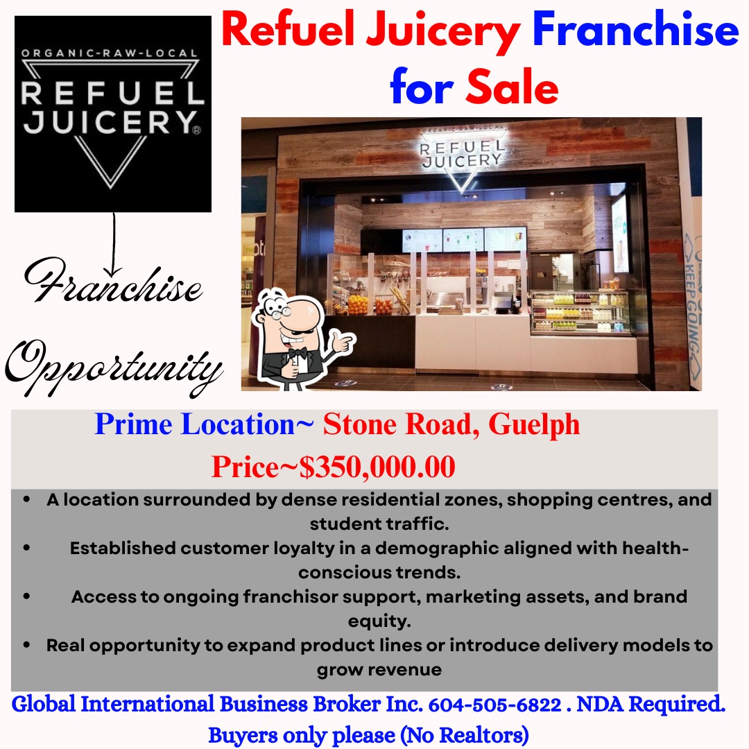 Franchise Opportunity Refuel Juicery, Guelph